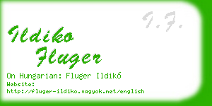 ildiko fluger business card